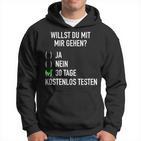 Willst Du Mit Mir Gehig Ironic Slogan Flirting Hoodie