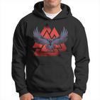 Wotansknoten Odin Ravens Valknut Valhalla Odinskind Wodan Hoodie