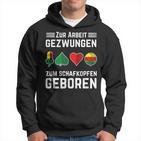 Zum Schafkopfen Geboren Kartenspiel Schafkopf & Doppelkopf Hoodie