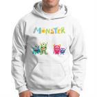 4. Geburtstag Hoodie, Ich Bin Schon 4 Jahre Monster Motiv