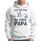 Aus Dem Weg Ich Werde Papa Schwangerschafts Ankündigung Kapuzenjacke Kapuzenpullover