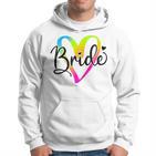 Damen Braut 2024 Junggesellinnenabschied Regenbogen Braut To Be Hochzeit Hoodie