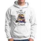 Distressed Quote Mein Wochenende Ist Alles Gebucht Bücher Lesen Hoodie