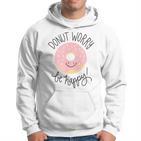 Doughnut Sorge Sei Glücklich Pink Smile Kapuzenpullover