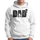 Father's Day Ater Werden Zweifacher Papa Zwei Kinder Hoodie