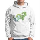 Großer Bruder Dino Hoodie für Kinder, Geschwister Liebe Design