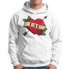 Herz Papa Tattoo Kapuzenpullover