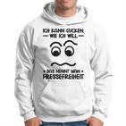 Ich Kann Gucken Wie Ich Will German Language Gray Hoodie