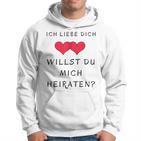 Ich Liebe Dich Willst Du Mich Marrieat Hoodie