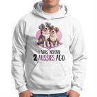 Ich War Normalor 2 Aussies Lustiger Australian Shepherd Hoodie