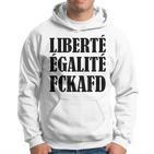 Liberte Egalite Fckafd For Anti Afd Demo Hoodie