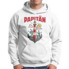 Papitänatertag Bester Papa Anker Leuchtturm Norden Kapitän Kapuzenjacke Kapuzenpullover