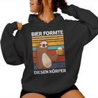 Beer Formte Diesen Körper Beer Drinker Beer Lovers Saying Kapuzenpullover für Damen