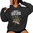 Beste Hasen Mama Aller Zeiten Hüpfendes Herzglück Kapuzenpullover für Damen