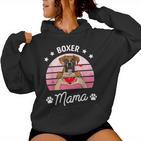 Boxer Mama Für Boxerhund Frauchen Kapuzenpullover für Damen