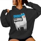 Daddy Llama Bester Papa Aller Zeiten Dada Father's Day Kapuzenpullover für Damen