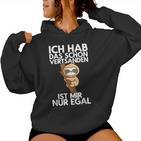 Ich Hab Das Schonerstanden Sloth Morgenmuffel Kapuzenpullover für Damen