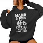 Mama & Sohn Kletterpartner Klettern Kapuzenpullover für Damen