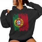 Portugal Flag Women's Children's Portugal Kapuzenpullover für Damen