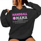 Women's Handball Mama Handball Player Kapuzenpullover für Damen