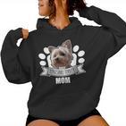 Yorkshire Terrier Dog Mama Dog Holder Kapuzenpullover für Damen