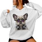 Shih Tzu Deejay Cool Dj Hundeliebhaber Shih Tzu Mama Papa Kapuzenpullover für Damen