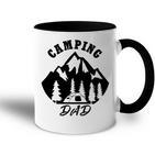 Camping Papa Natur Wildnis Wandern Tasse Zweifarbig