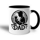 Damenatertag Erstes Mal Papa 2024 Soon To Be Dad New Dad Mit-Ausschnitt Tasse Zweifarbig