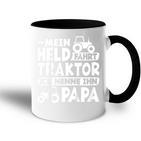 Der Held Fahrt Trktor Ich Nenne Ihn Papa Tasse Zweifarbig