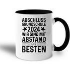 Grundschule Abschluss 2024 Mit Abstand Die Besten Kinder Tasse Zweifarbig