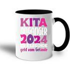 Kinder Kindertagesstätte Abschied Kinder Kita Abgänger 2024 Tasse Zweifarbig