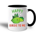 Lustiges Golfspielzeug Happy Birdie To Me Golfer Papa Onkel Geburtstagsgeschenk Raglan Tasse Zweifarbig