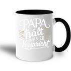 Papa Hältersprechen -Atertag Bester Baby Erster Tasse Zweifarbig