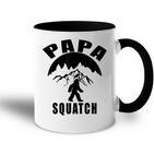 Papa Squatch Sasquatch Lustiges Kostüm Tasse Zweifarbig