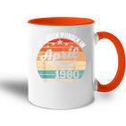 44 Geburtstag Geschenk Mann Legenden Sind Im April 1980 Tasse Zweifarbig