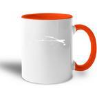 911 Silhouette 930 Turbo Oldtimer Retro Intage Event Tasse Zweifarbig