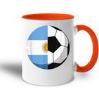 Argentinien Flagge Fußball Kinder Fußball Papa Sport Tasse Zweifarbig