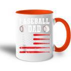 Baseball Schlagbohrer Ausrüstung Papa Usa Flagge Softball Tasse Zweifarbig