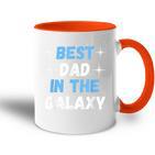 Best Dad In The Galaxy -Atertagsgeschenk Für Papa Tasse Zweifarbig