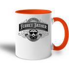 Best Freaking Frettchenater Männerintage Frettchen Papa Tasse Zweifarbig