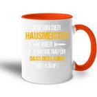 Bester Hausmeister Best Caretaker Tasse Zweifarbig