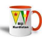 Biji Kurdistan Newroz Kurdistan Ypg Tasse Zweifarbig