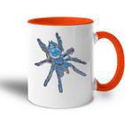 Blue Tarantula Spider Caribenaertical S Tasse Zweifarbig