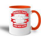 Bonuspapa Step Dad Bonus Dad Tasse Zweifarbig