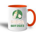 Dad Since 2023 Werdender Papa Bier Milk Tasse Zweifarbig