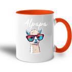 Dad Alpaka Fan Liebhaber Papaatertag Geschenk Alpapa Lama Tasse Zweifarbig