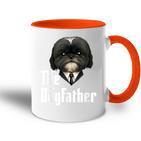 The Dogfather Shih Tzu Dad Shih Tzu Papa Lustiger Hundebesitzer Tasse Zweifarbig