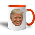Donald J Trump Das Gesicht Des Präsidenten Auf Einem Meme Tasse Zweifarbig