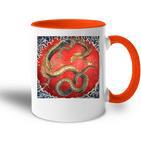 Dragon Of Katsushika Hokusai Tasse Zweifarbig