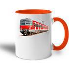 Driftzug Bahn Railenverkehr Travel Train Railway Tasse Zweifarbig